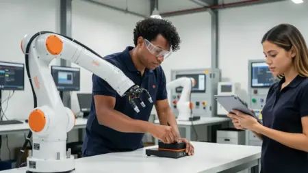 Robótica colaborativa (Cobots): Guia completo sobre segurança, NR-12 e aplicações Robótica colaborativa (Cobots): Guia completo sobre segurança, NR-12 e aplicações