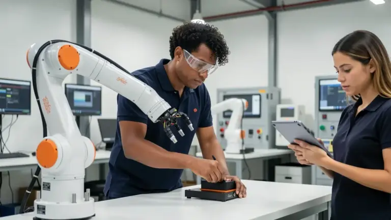 Robótica colaborativa (Cobots): Guia completo sobre segurança, NR-12 e aplicações