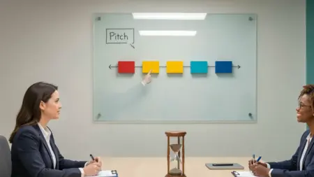 Estrutura de pitch: a ordem das 7 partes e o tempo de cada bloco